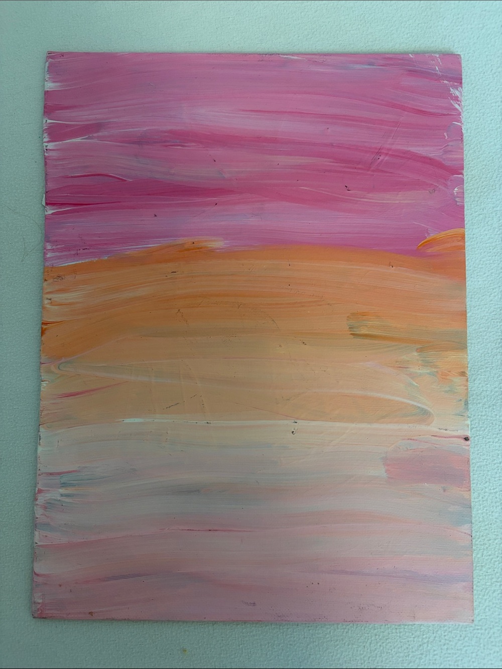 Abstract Pink and Peach Canvas Wall Art